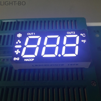 จอแค็ตแค็ตธรรมดาสีขาวธรรมดา 7 ส่วนแสดงผลบิลบอร์ดมือถือ LED 80-100mcd