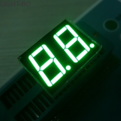 แรงดันไฟฟ้าต่ำ 2 หลัก 7 ส่วนจอแสดงผล LED สีต่างๆวัสดุป้องกันสิ่งแวดล้อม