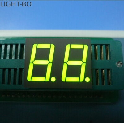 0.56 นิ้ว ดับเบิลดิจิต คอมมอน คาโทด 7-เซ็กเมนต์ LED Display สีเหลือง เขียว