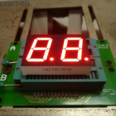 จอแสดงผล Dual Digit 0.39 นิ้วใช้พลังงานต่ำ 7 ส่วนแสดงผล Super Red สำหรับการใช้งานในบ้าน