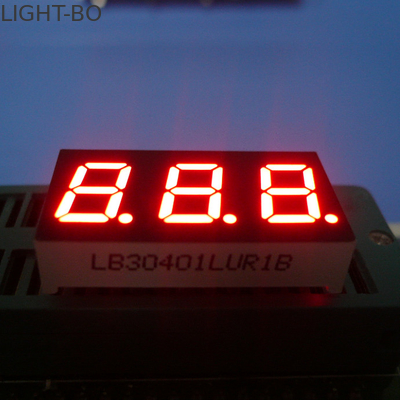 ราคาดี 0.4 นิ้ว สีแดงสว่างสุด 7 ช่อง LED Display สามหลัก Anode ออนไลน์