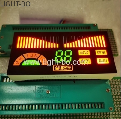 การออกแบบตามความต้องการ 3 สี 7 เซ็กเมนต์ LED Display สําหรับแผ่นควบคุมเครื่องปรับอากาศ
