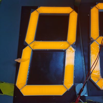 ราคาดี 16 นิ้ว Ultra Bright Yellow Single Digit 7 Segment LED Display แอนโด้ทั่วไปสําหรับป้ายโฆษณาขนาดใหญ่ ออนไลน์