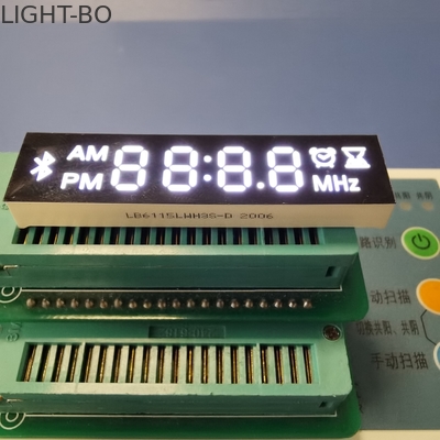ปรับแต่งโมดูลจอแสดงผล LED สีขาว 4 ส่วน 7 หลักสำหรับลำโพง / วิทยุ Bluetooth