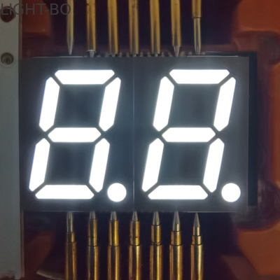 แอโนดทั่วไปเจ็ดส่วนจอแสดงผล LED SMD 80mW 2 หลัก