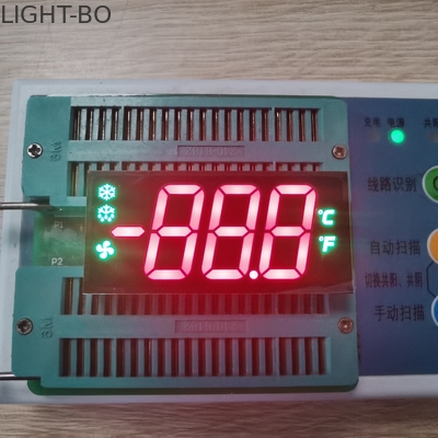 635nm Triple Digit LED Display ความสูง 17 มม. สำหรับคอนโทรลเลอร์ตู้เย็น