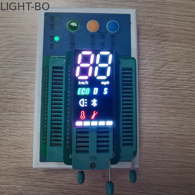 Double Color 2 Digit 7 Segment ขั้วบวกทั่วไปประเภท SMD LED Display สำหรับ Electromobile