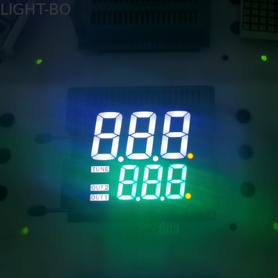 3 หลัก Led 7 Segment Display Dual Line 120mcd 20mA สำหรับแผงหน้าปัด