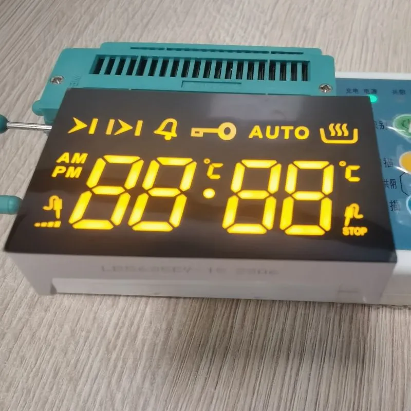 Ultra Amber LED Display 7 Segment 4 Digit Common Cathode สําหรับ 4 คีย์ทัช 0