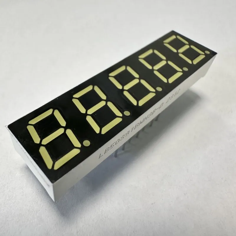 Ultra White 7 Segment LED Display 5 หลัก 0.39 นิ้ว Common Anode สําหรับตัวชี้วัดดิจิตอล 2