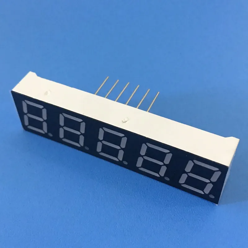 สีแดงสว่างสุด 7 ช่อง LED Display 0.39 นิ้ว 5 หลัก Common Anode สําหรับเครื่องแปลงความถี่ดิจิตอล 2