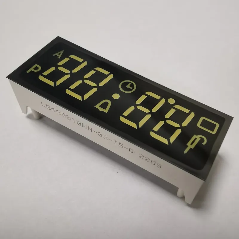 Ultra White 7 Segment Common Cathode LED Display 4 หลักสําหรับเครื่องกําหนดเวลาเตาอบที่ติดตั้ง 0