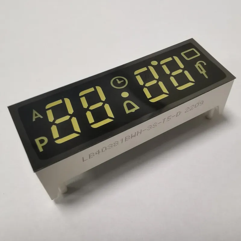 Ultra White 7 Segment Common Cathode LED Display 4 หลักสําหรับเครื่องกําหนดเวลาเตาอบที่ติดตั้ง 2