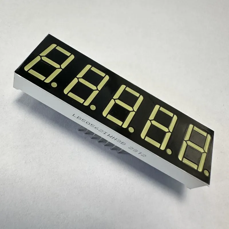 Ultra White 0.56inch 5-Digit 7 Segment LED Display แอนโด้ทั่วไปสําหรับการควบคุมกระบวนการ 1