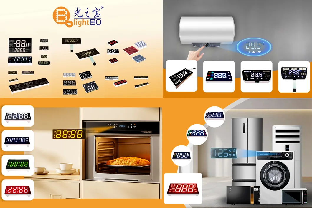 สีขาวสดใสสุด 2 หลัก 7 มม 7 ภาค LED Display คาโทดทั่วไปสําหรับเครื่องใช้ในบ้าน 2