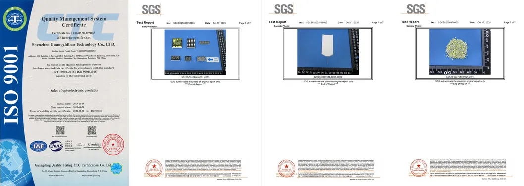 5 หลัก 7 มิลลิเมตร 7 เซ็กเมนต์ LED Display Common Anode Ultra Bright White สําหรับเครื่องแปลงความถี่ 4