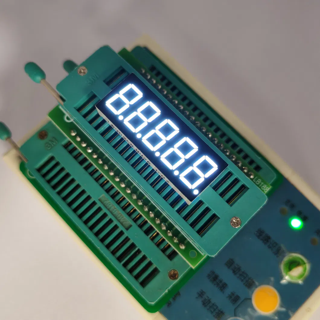 จอ LED ขาวเกิน 5 หลักสําหรับตัวชี้วัดดิจิตอล 0