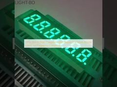 ขนาดเล็ก 6 หลัก 7 ภาคจอ LED Anode สีเขียวทั่วไปสําหรับเครื่องแปลงความถี่