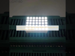 0.7 นิ้ว 5 X 7 DOT Matrix Ultra White LED Display สําหรับตัวชี้เลขชั้นยก
