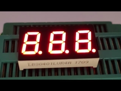 ช่องแสดงไฟ LED 7 หลัก 3 หลัก ขนาด 0.4 นิ้ว Ultra Bright Red สําหรับตัวชี้อุณหภูมิ
