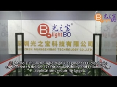 Ultra White Single Digit 38mm 7 Segment LED Display แอนอดทั่วไปสําหรับตัวชี้วัดนาฬิกาดิจิตอล