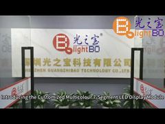 จอแสดงผล LED 7 ส่วน สีน้ำเงิน แดง เหลือง ปรับแต่งได้