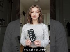 จอแสดงผล LED แคโทดทั่วไป 7 ส่วน 0.56 นิ้ว (14.2 มม.) สำหรับตัวบ่งชี้อุณหภูมิ