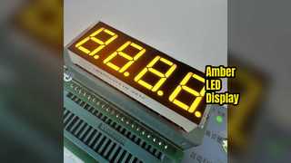 จอแสดงผล LED 7 ส่วนสีเหลืองอำพัน 14.2 มม. สำหรับการควบคุมอุณหภูมิ