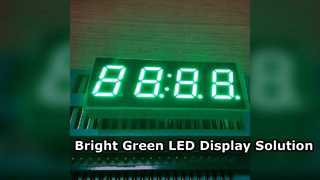 จอแสดงผล LED 7 Segment สีเขียวบริสุทธิ์สำหรับตัวจับเวลาแบบดิจิตอล