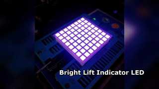 เมทริกซ์ LED สีแดงสดใส 8x8 สำหรับลิฟท์