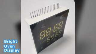 จอแสดงผล LED สีฟ้าสีขาวสว่างสำหรับเตาอบ