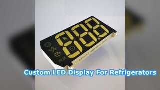 จอแสดงผล LED แบบกำหนดเองสำหรับการควบคุมอุณหภูมิตู้เย็น