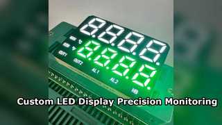 จอแสดงผล LED 7 ส่วนแบบกำหนดเองสำหรับการตรวจสอบอุณหภูมิ