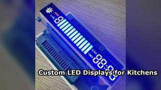 จอแสดงผล LED 7 ส่วนแบบกำหนดเองสำหรับเครื่องดูดควันในครัว