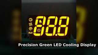 จอแสดงผล LED สีเขียวแบบกำหนดเองเพื่อการควบคุมความเย็นที่แม่นยำ