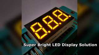 จอแสดงผล LED Super Bright สำหรับพาเนลมิเตอร์อุตสาหกรรม