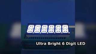 จอแสดงผล LED Ultra Bright 6 หลัก 14 ส่วนสำหรับเครื่องมือ