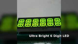 จอแสดงผล LED 6 หลัก 14 ส่วนแบบกำหนดเองสำหรับแผงหน้าปัด