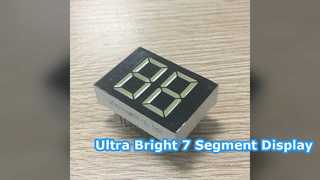 จอแสดงผล LED 7 ส่วนสีขาวสว่าง 20 มม. สำหรับคอนโทรลเลอร์