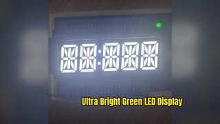 จอแสดงผล LED สีเขียวบริสุทธิ์ 0.4 นิ้วสำหรับตัวจับเวลาแบบดิจิตอล
