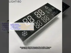 จอ LED สีแดง / น้ําเงิน 7 ภาคที่กําหนดเองสําหรับเครื่องควบคุมเตาแก๊ส