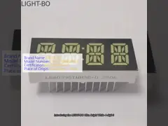 Ultra Bright White 4 หลัก 0.39 นิ้ว คอมมอนอนอด 14 เซ็กเมนต์ LED Clock Display